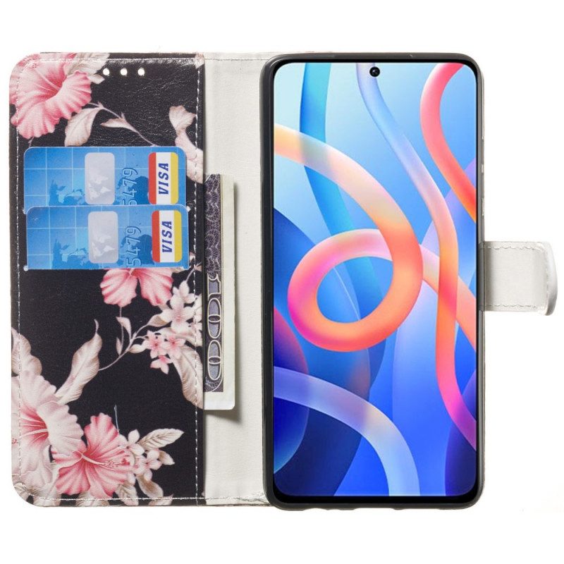 Custodia in pelle Xiaomi Redmi Note 11 Pro Plus 5G Lo Stile Floreale