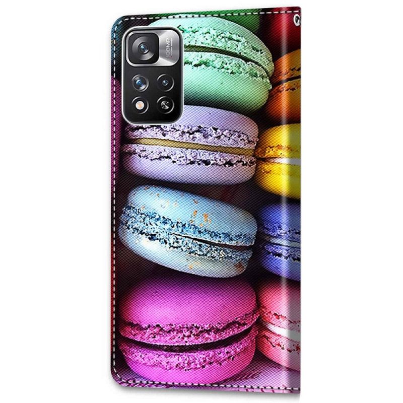 Custodia in pelle Xiaomi Redmi Note 11 Pro Plus 5G Macarons