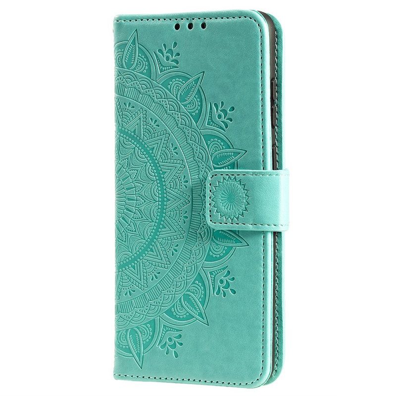 Custodia in pelle Xiaomi Redmi Note 11 Pro Plus 5G Mandala Del Sole