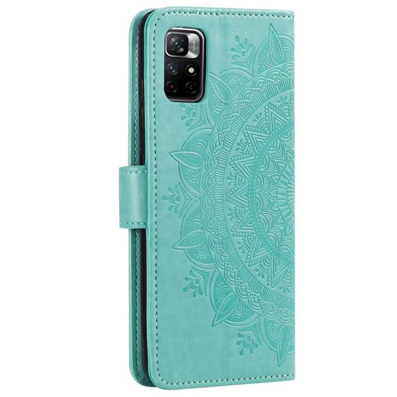 Custodia in pelle Xiaomi Redmi Note 11 Pro Plus 5G Mandala Del Sole