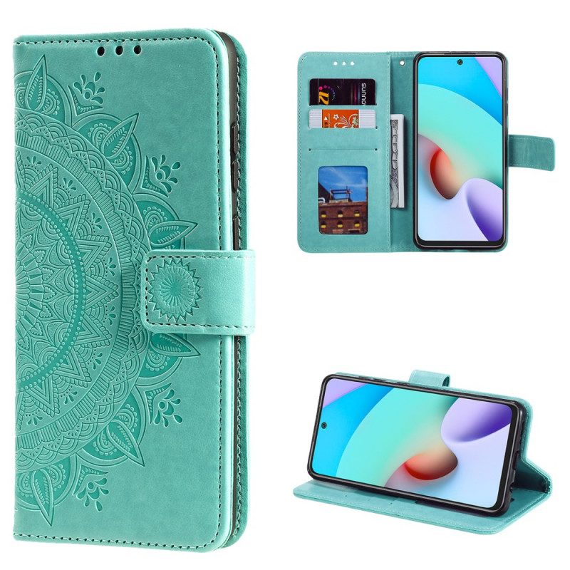 Custodia in pelle Xiaomi Redmi Note 11 Pro Plus 5G Mandala Del Sole