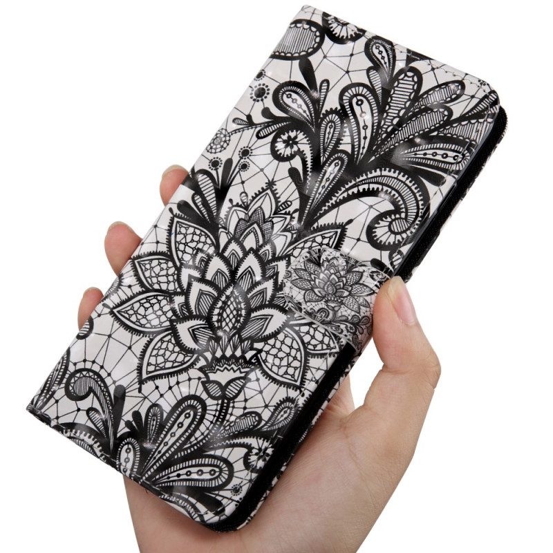 Custodia in pelle Xiaomi Redmi Note 11 Pro Plus 5G Pizzo Elegante