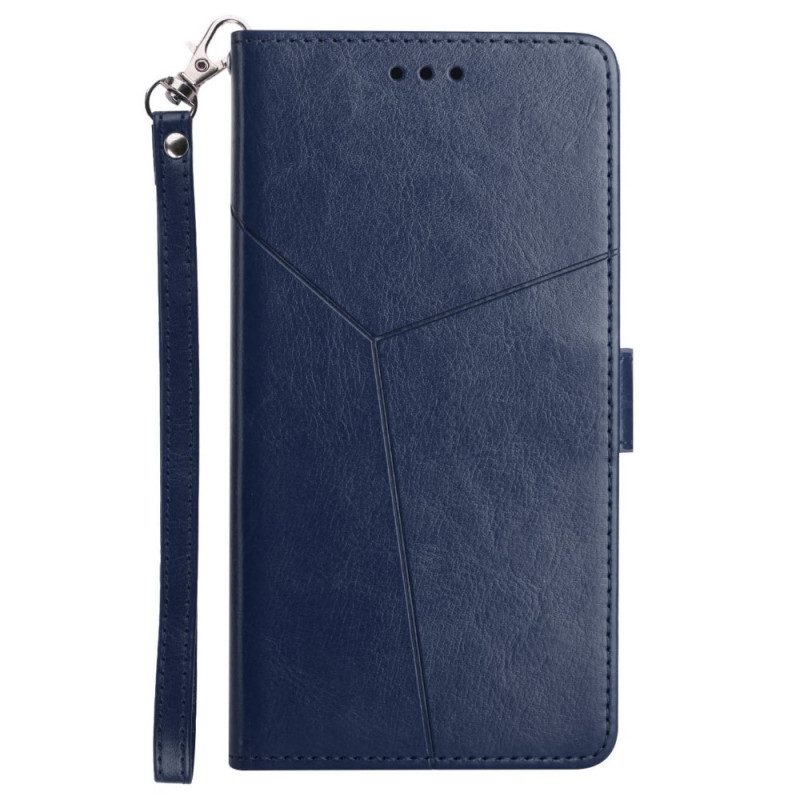 Custodia in pelle Xiaomi Redmi Note 11 Pro Plus 5G Strappy Stile Geometrico In Pelle