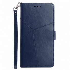 Custodia in pelle Xiaomi Redmi Note 11 Pro Plus 5G Strappy Stile Geometrico In Pelle