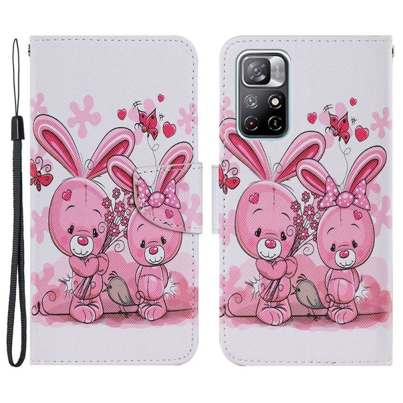 Folio Cover Xiaomi Redmi Note 11 Pro Plus 5G Conigli