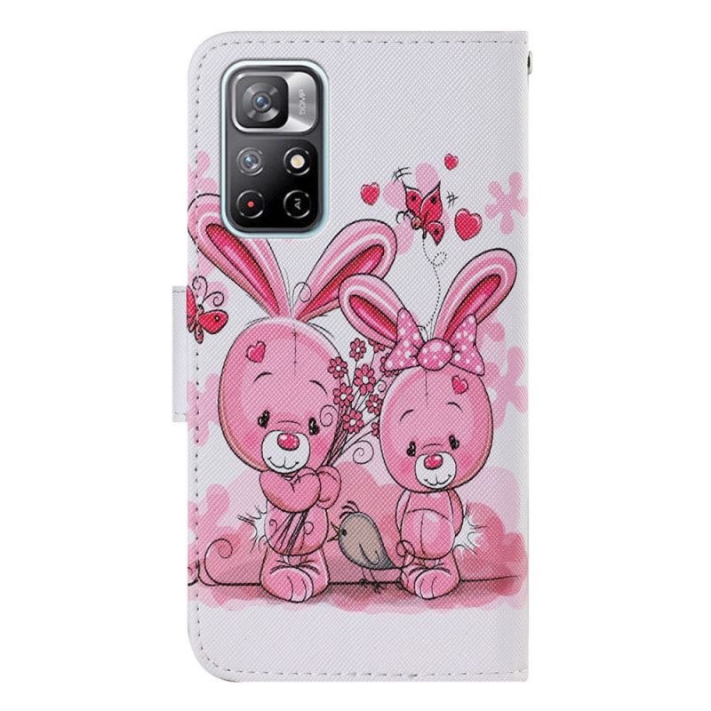 Folio Cover Xiaomi Redmi Note 11 Pro Plus 5G Conigli