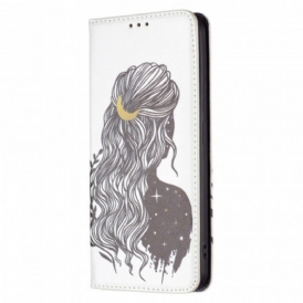 Folio Cover Xiaomi Redmi Note 11 Pro Plus 5G Custodia in pelle Bei Capelli