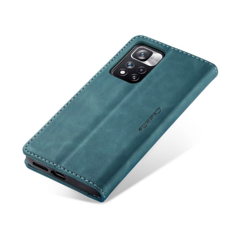 Folio Cover Xiaomi Redmi Note 11 Pro Plus 5G Custodia in pelle Caseme Ecopelle