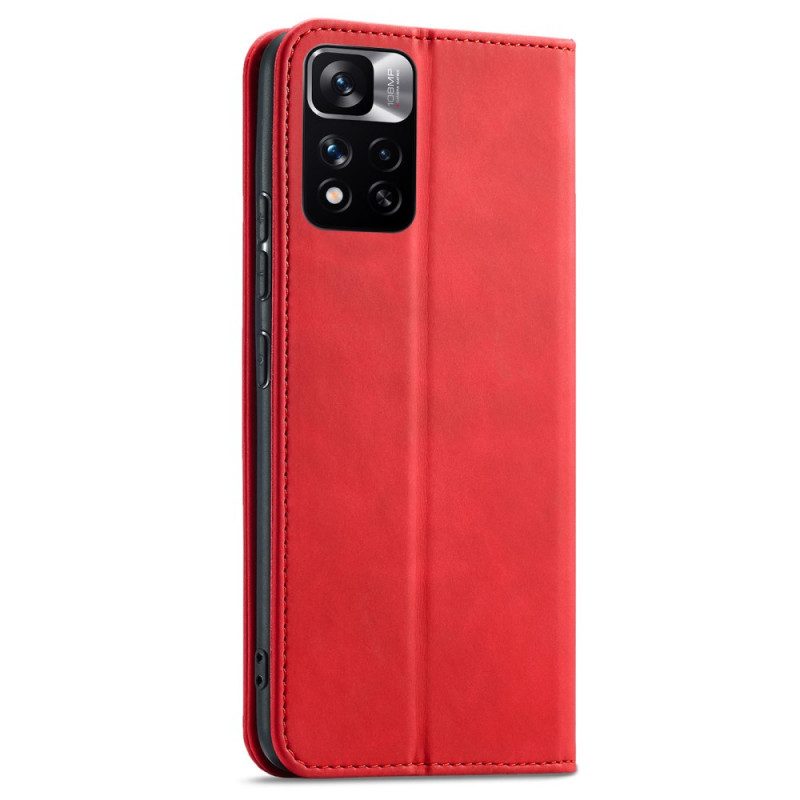 Folio Cover Xiaomi Redmi Note 11 Pro Plus 5G Custodia in pelle Cucire