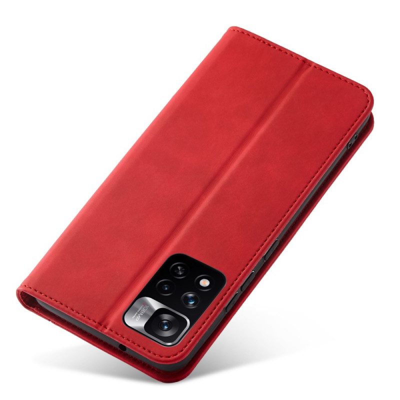 Folio Cover Xiaomi Redmi Note 11 Pro Plus 5G Custodia in pelle Cucire