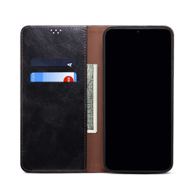 Folio Cover Xiaomi Redmi Note 11 Pro Plus 5G Custodia in pelle Ecopelle Cerata