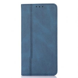 Folio Cover Xiaomi Redmi Note 11 Pro Plus 5G Custodia in pelle Linea Pelle Stile