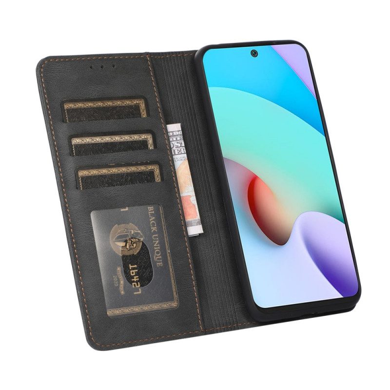 Folio Cover Xiaomi Redmi Note 11 Pro Plus 5G Custodia in pelle Linea Pelle Stile