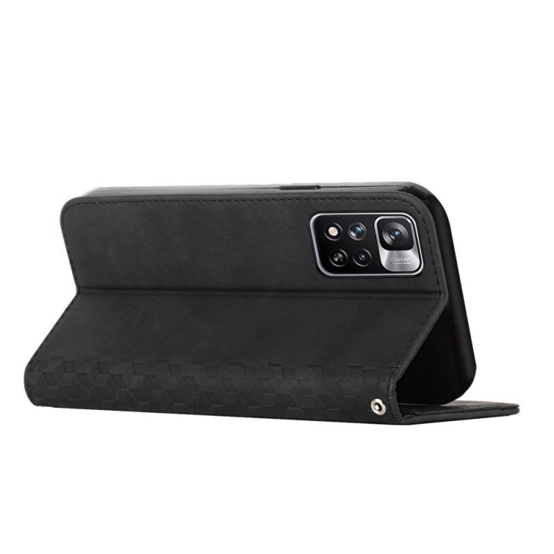 Folio Cover Xiaomi Redmi Note 11 Pro Plus 5G Custodia in pelle Modello 3d Effetto Pelle