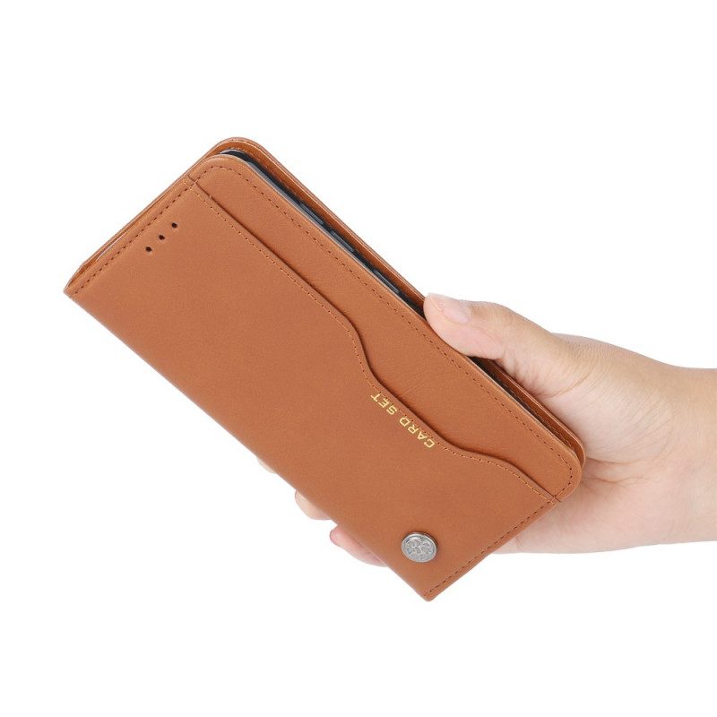 Folio Cover Xiaomi Redmi Note 11 Pro Plus 5G Custodia in pelle Portacarte In Ecopelle