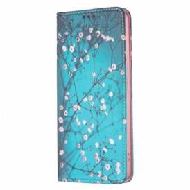 Folio Cover Xiaomi Redmi Note 11 Pro Plus 5G Custodia in pelle Rami Fioriti