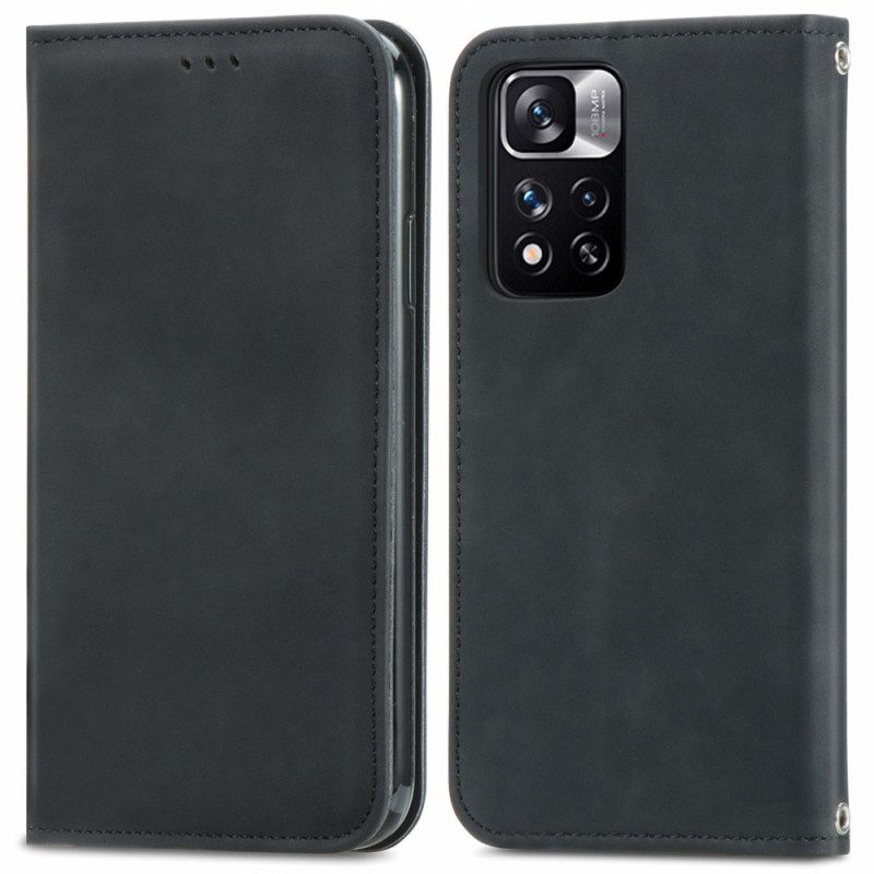 Folio Cover Xiaomi Redmi Note 11 Pro Plus 5G Custodia in pelle Retrò