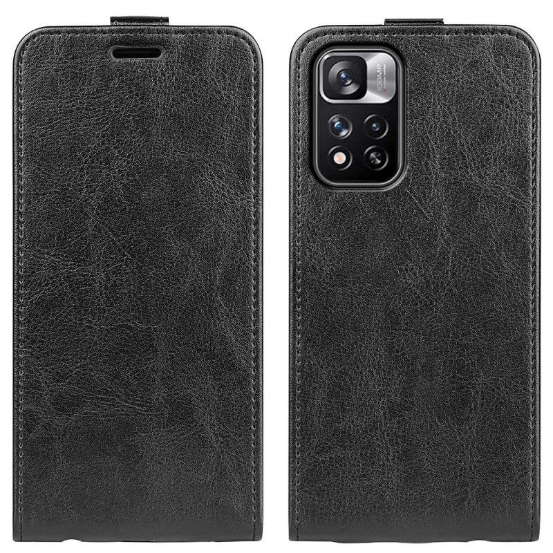 Folio Cover Xiaomi Redmi Note 11 Pro Plus 5G Custodia in pelle Ribalta Verticale Effetto Pelle