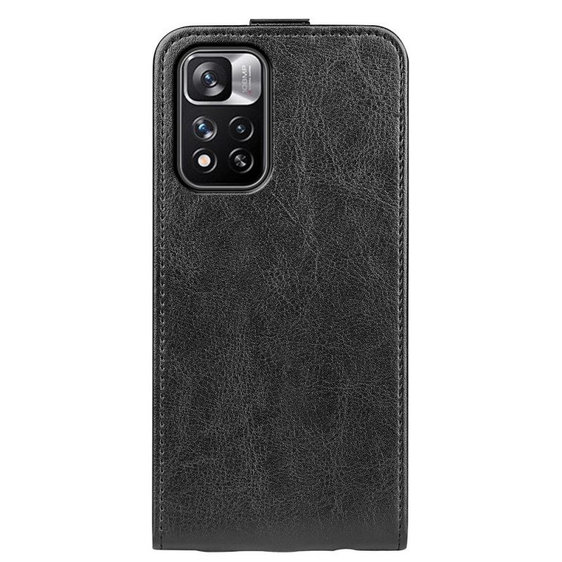 Folio Cover Xiaomi Redmi Note 11 Pro Plus 5G Custodia in pelle Ribalta Verticale Effetto Pelle