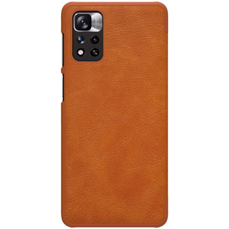 Folio Cover Xiaomi Redmi Note 11 Pro Plus 5G Custodia in pelle Serie Nillkin Qin