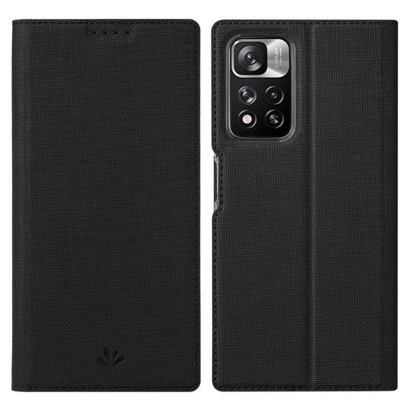 Folio Cover Xiaomi Redmi Note 11 Pro Plus 5G Custodia in pelle Serie Vili Dmx