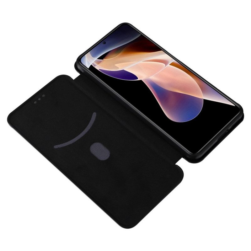 Folio Cover Xiaomi Redmi Note 11 Pro Plus 5G Custodia in pelle Silicone Colorato Al Carbonio