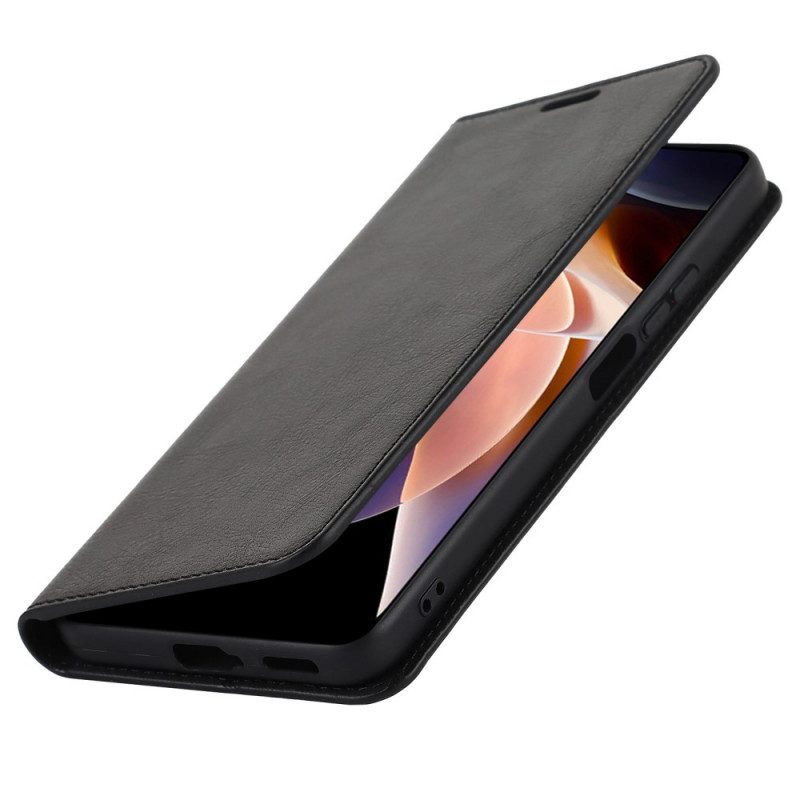 Folio Cover Xiaomi Redmi Note 11 Pro Plus 5G Custodia in pelle Pelle Vera