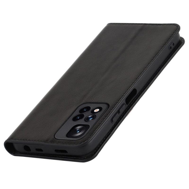 Folio Cover Xiaomi Redmi Note 11 Pro Plus 5G Custodia in pelle Pelle Vera