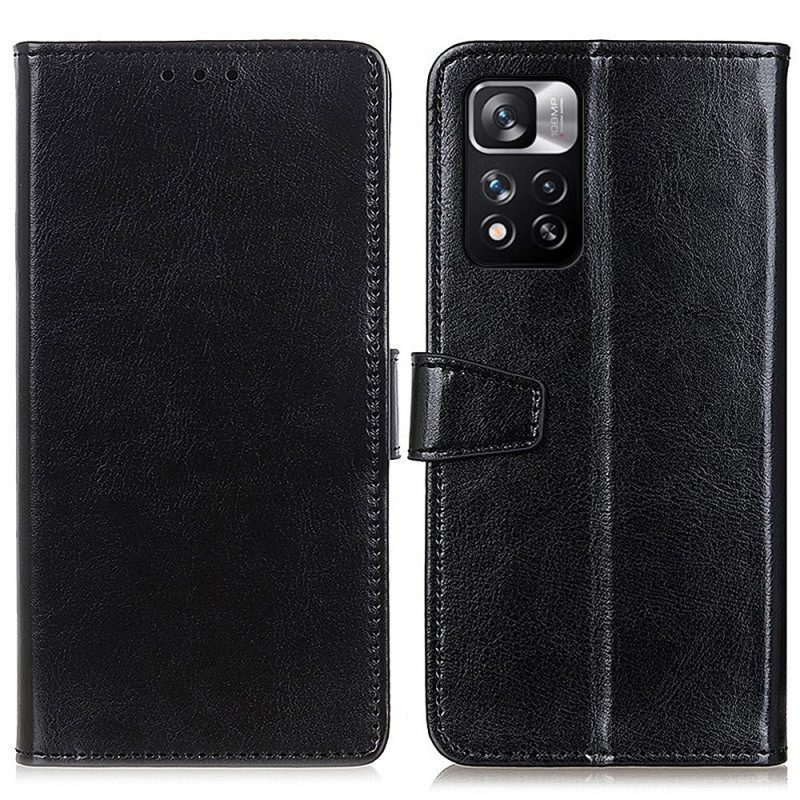 Folio Cover Xiaomi Redmi Note 11 Pro Plus 5G Effetto Pelle Lucida