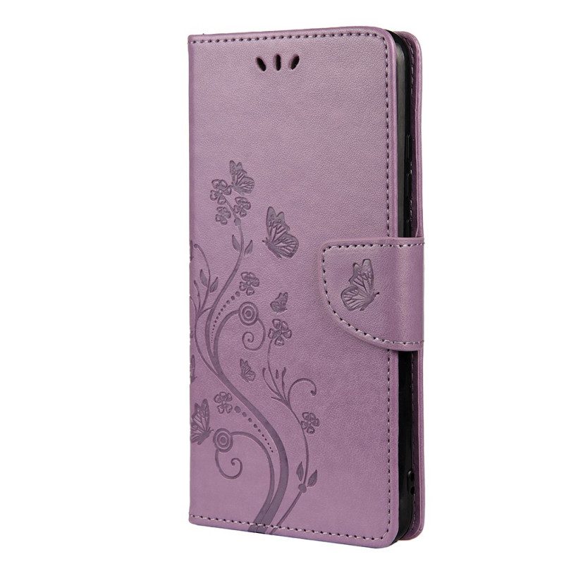 Folio Cover Xiaomi Redmi Note 11 Pro Plus 5G Farfalle E Fiori