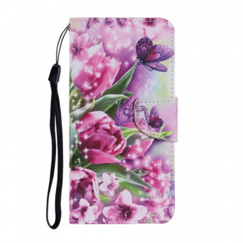 Folio Cover Xiaomi Redmi Note 11 Pro Plus 5G Farfalle E Tulipani