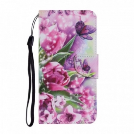 Folio Cover Xiaomi Redmi Note 11 Pro Plus 5G Farfalle E Tulipani