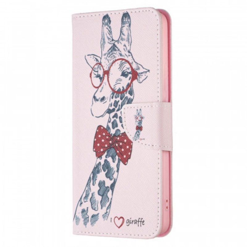 Folio Cover Xiaomi Redmi Note 11 Pro Plus 5G Giraffa Intelligente