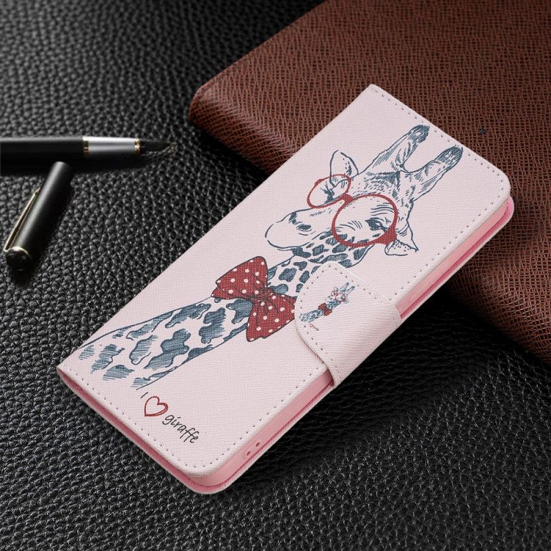 Folio Cover Xiaomi Redmi Note 11 Pro Plus 5G Giraffa Intelligente