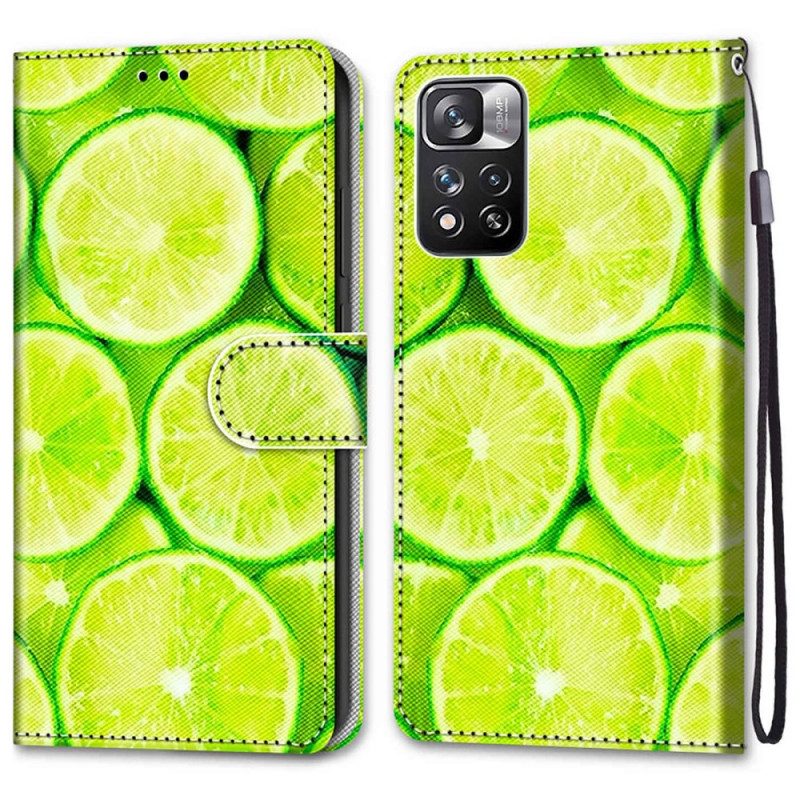 Folio Cover Xiaomi Redmi Note 11 Pro Plus 5G Limes