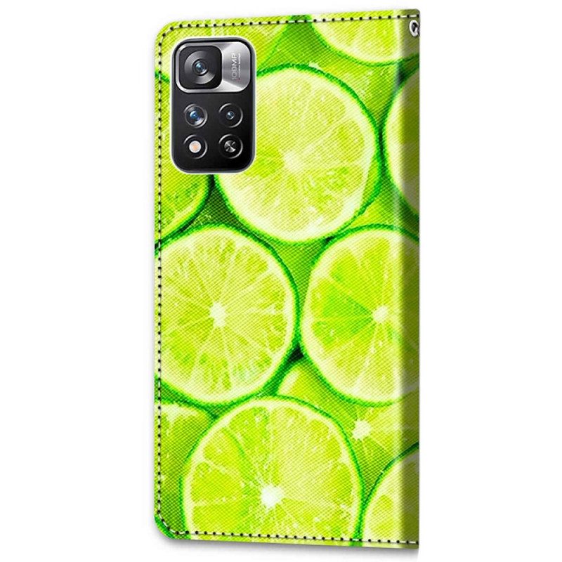 Folio Cover Xiaomi Redmi Note 11 Pro Plus 5G Limes