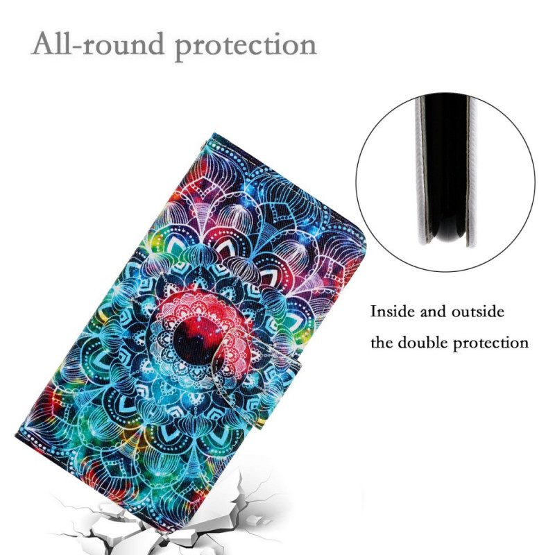 Folio Cover Xiaomi Redmi Note 11 Pro Plus 5G Mandala Con Spalline Vistose