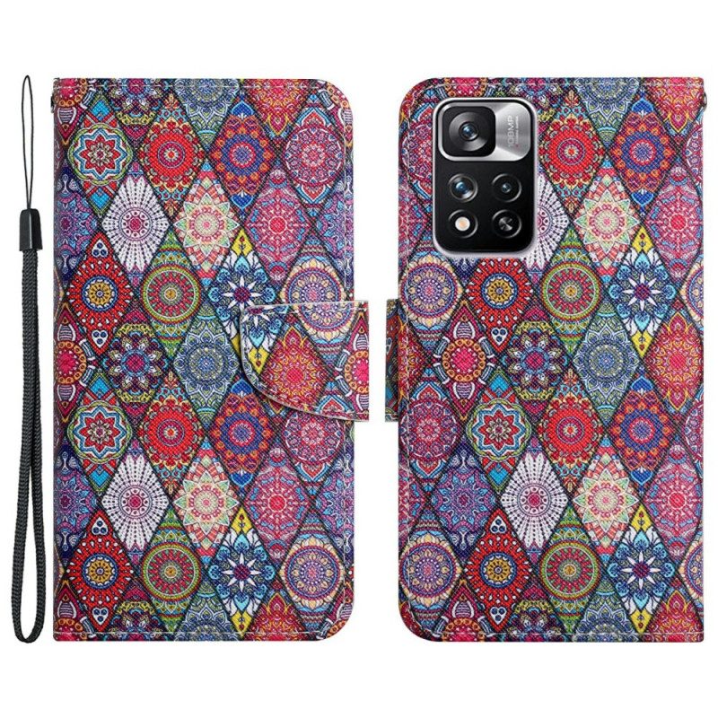 Folio Cover Xiaomi Redmi Note 11 Pro Plus 5G Modello Di Arazzo