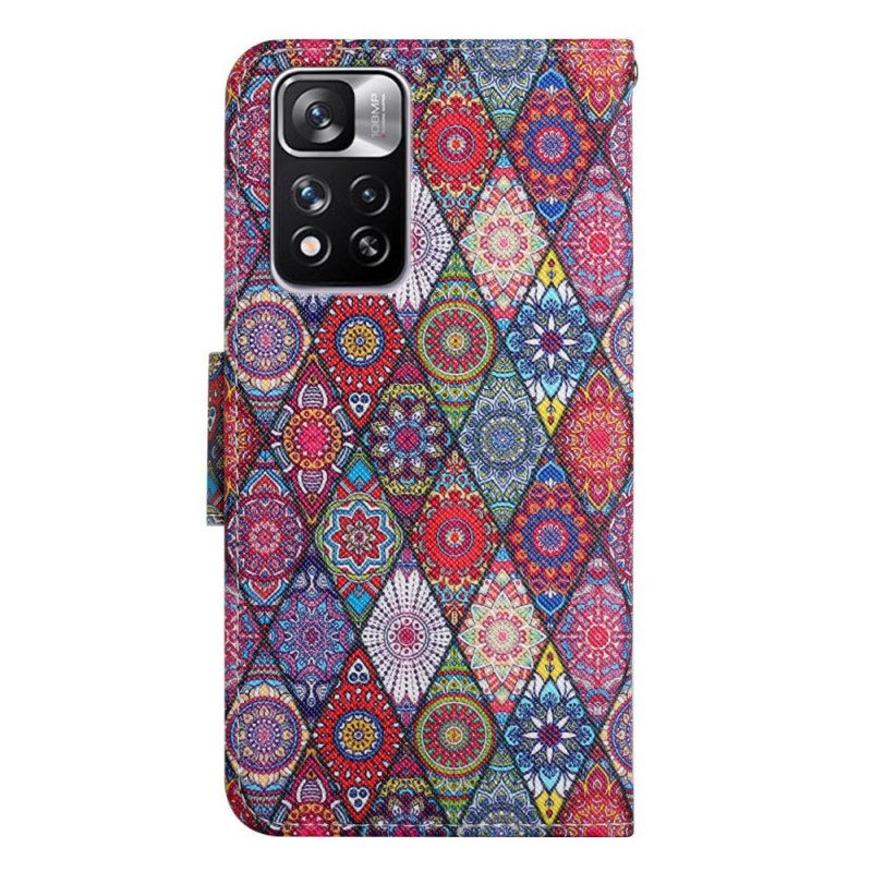 Folio Cover Xiaomi Redmi Note 11 Pro Plus 5G Modello Di Arazzo