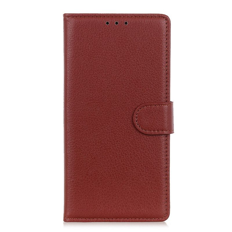 Folio Cover Xiaomi Redmi Note 11 Pro Plus 5G Pelle Litchi Tradizionale