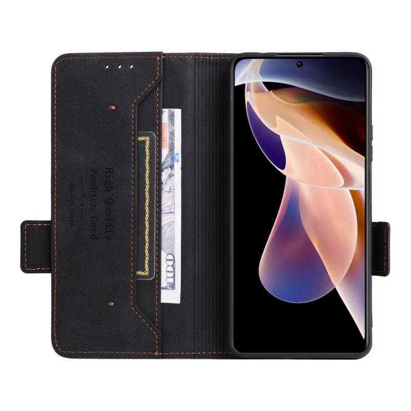 Folio Cover Xiaomi Redmi Note 11 Pro Plus 5G Stile In Pelle