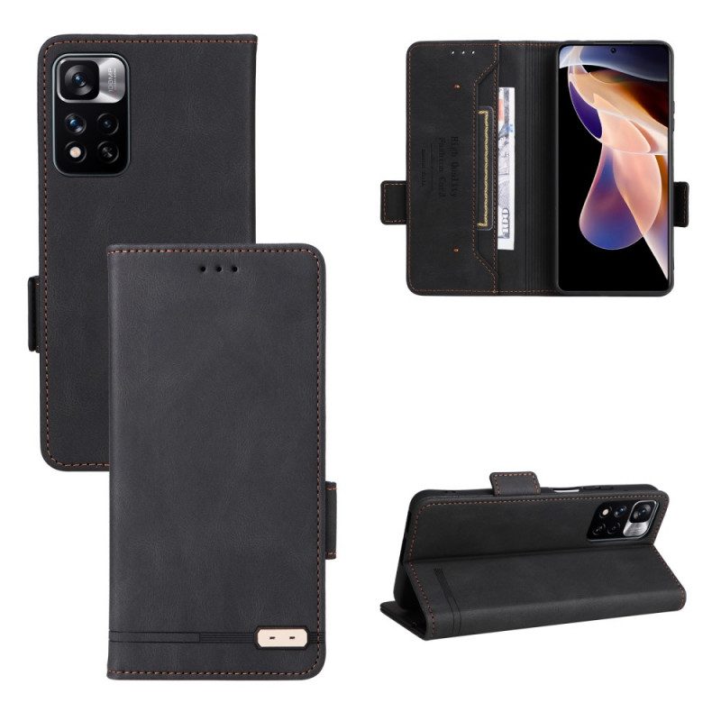 Folio Cover Xiaomi Redmi Note 11 Pro Plus 5G Stile In Pelle