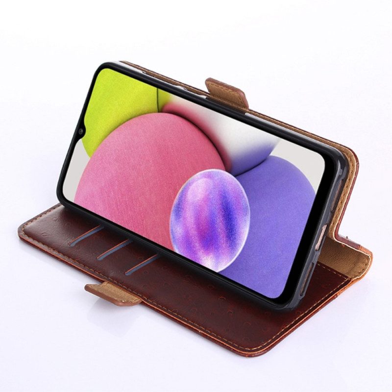 Folio Cover Xiaomi Redmi Note 11 Pro Plus 5G Struttura Della Pelle Di Struzzo