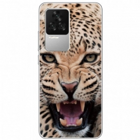 Cover Poco F4 Leopardo In Silicone