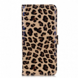 Custodia in pelle Poco F4 Stile Pelle Di Leopardo