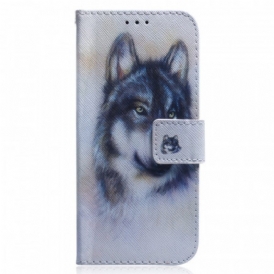 Folio Cover Poco F4 Cane Dell'acquerello