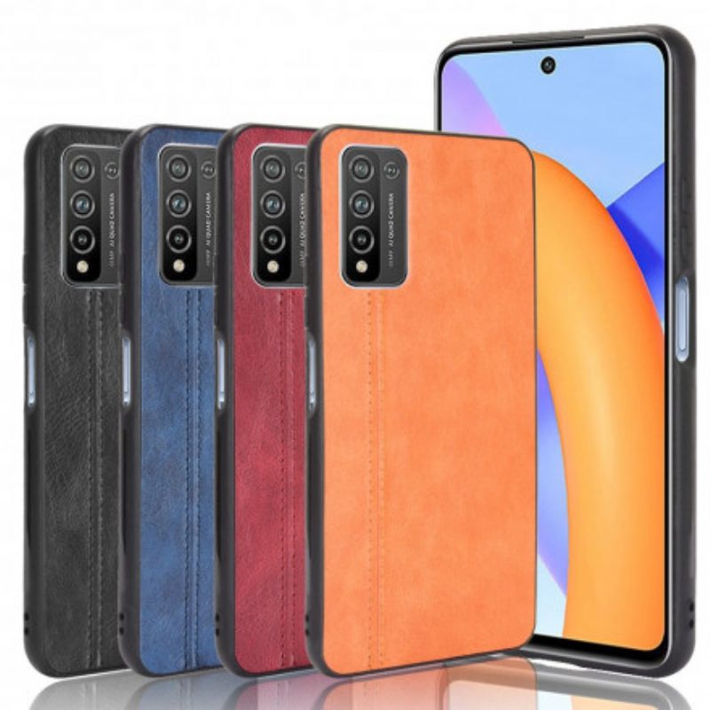 Cover Honor 10X Lite Effetto Pelle Couture