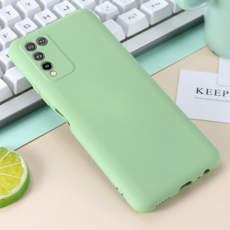 Cover Honor 10X Lite Silicone Liquido Con Cordino