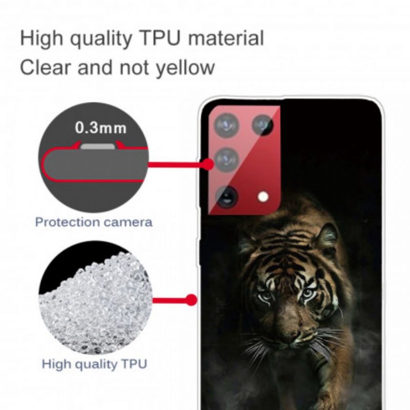 Cover OnePlus 9 Pro Tigre Flessibile