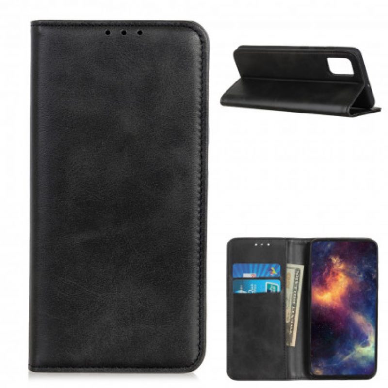 Folio Cover OnePlus 9 Pro Custodia in pelle Crosta Di Pelle Sobria